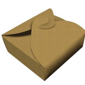 Emb. Alimentar Kraft Takeout 8,4×8,4×3,5 c/ 100Und