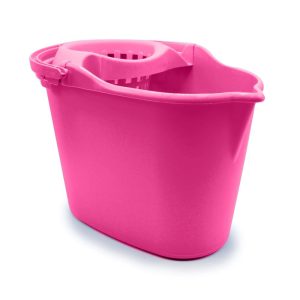 Balde Oval 15L c/ Espremedor Rosa