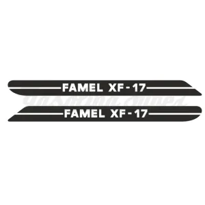 Autocolante de depósito para Famel XF (par)