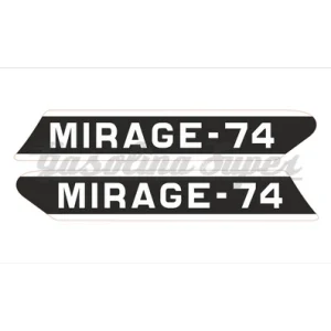 Autocolante de depósito para Famel Mirage 74 (par)