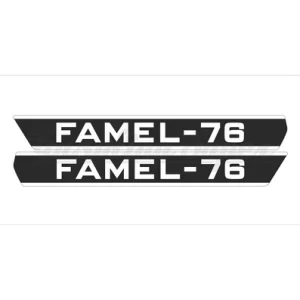 Autocolante de depósito para Famel 76 (par)